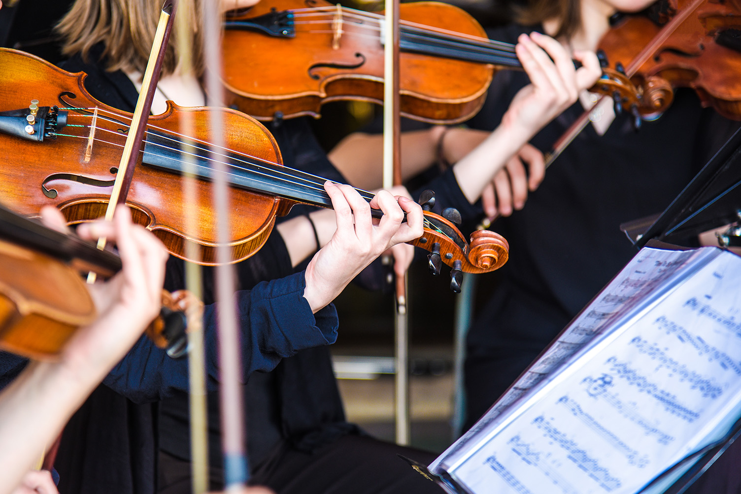 violin in orchestra St Lawrence Friends Heritage Trust